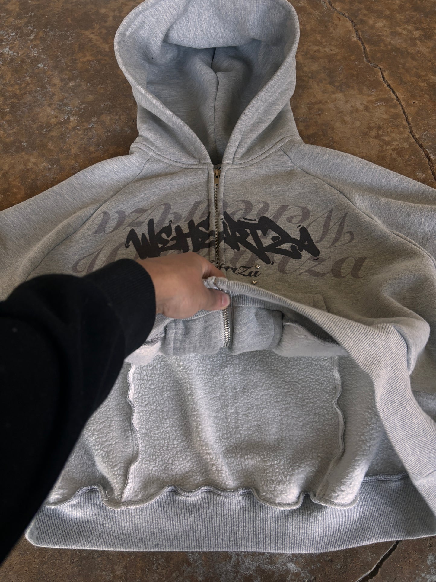 NEW “weheartza” ZIPUP - GREY VERSION🩶