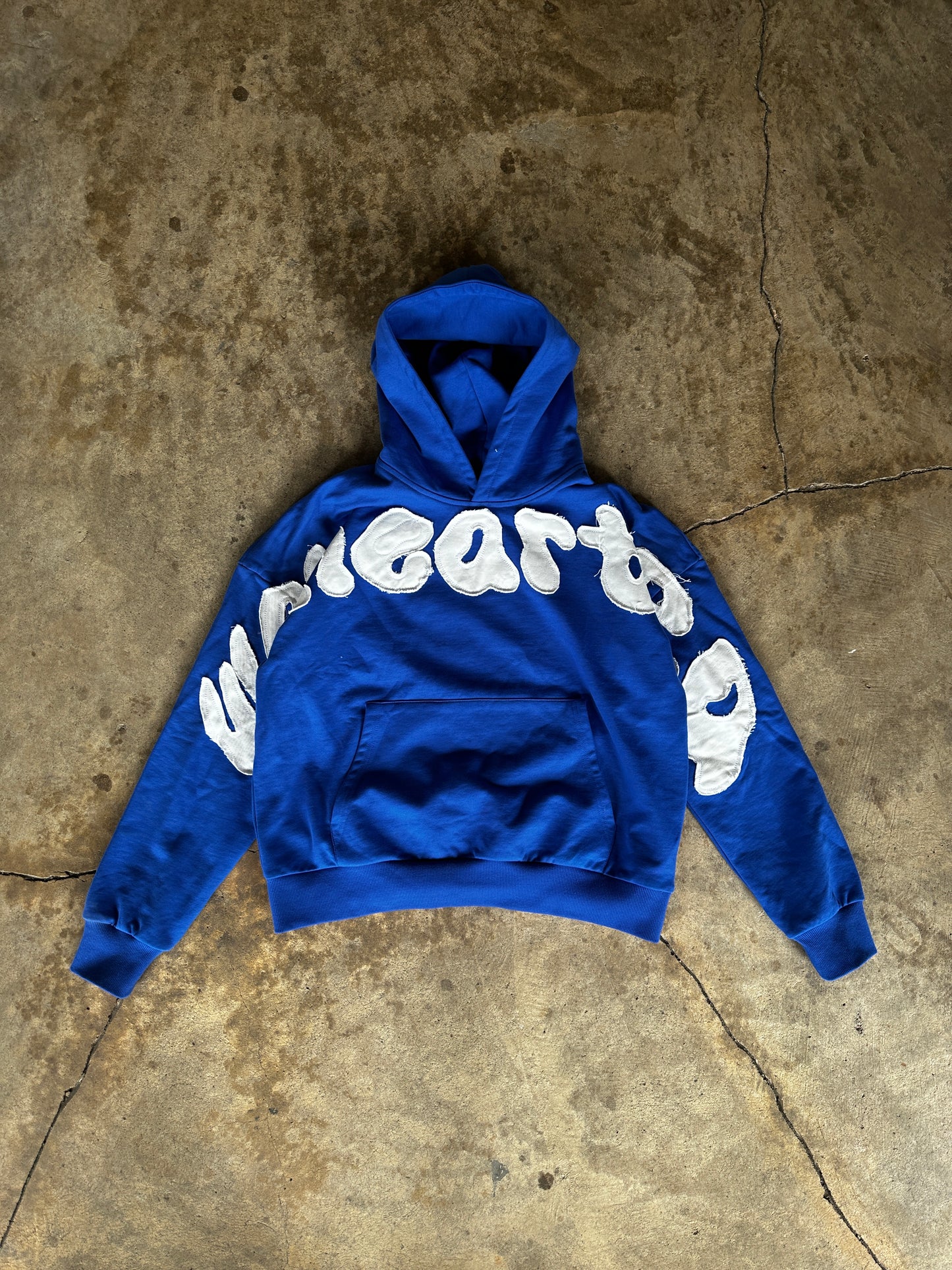 New cross-chest “weheartza” hoodie